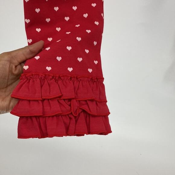 GIRLS MATILDA JANE Brilliant daydream I Heart You Leggings polka dot red ruffles - Picture 4 of 9